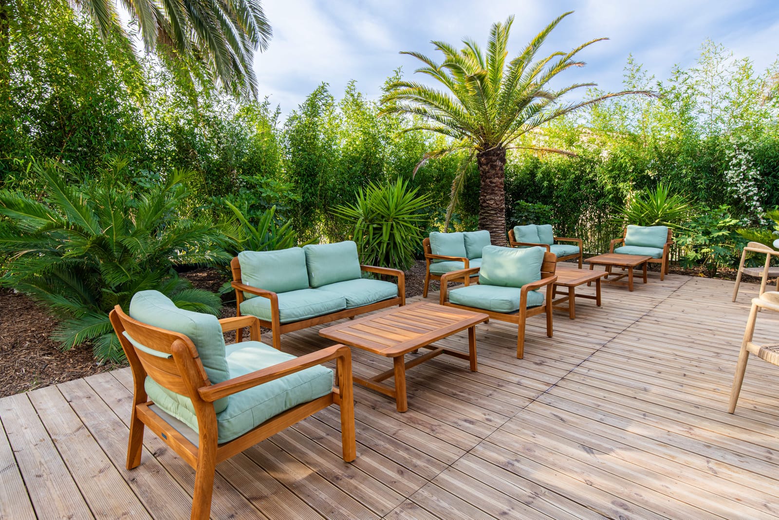 Salon au jardin